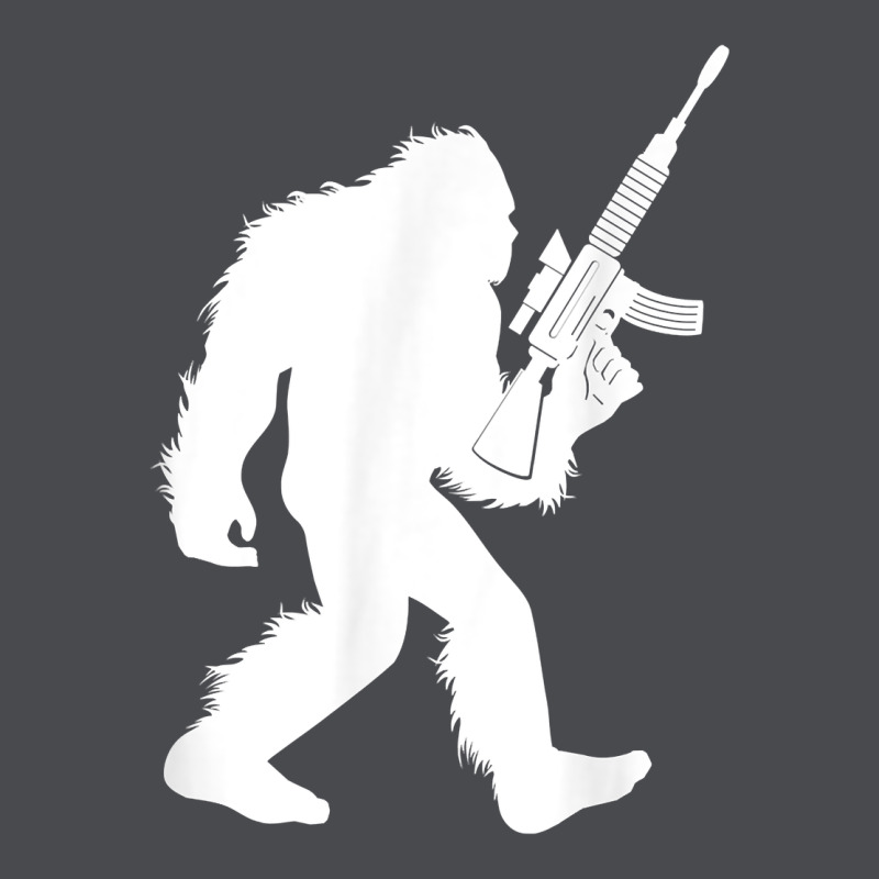 Bigfoot With Rifle Sasquatch 2nd Amendment Gun T Shirt Zipper Hoodie by linhVisuals | Teevron
