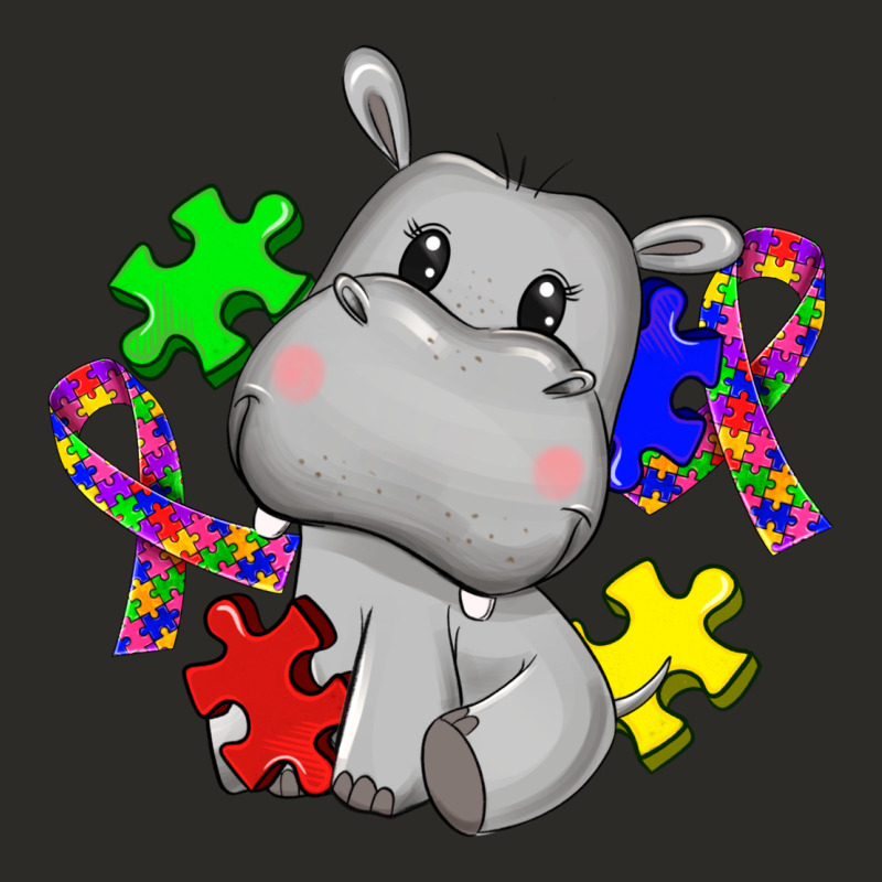Autism Hippopotamus Heavy Core Tee by CowGirlArtShop | Teevron