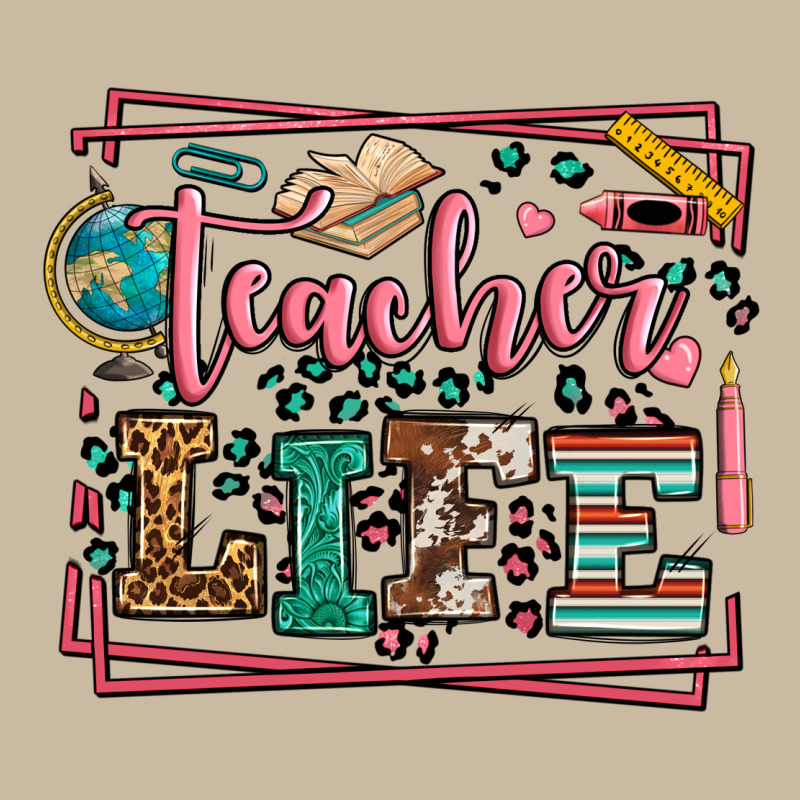 Teacher Life Leopard Frame Long Sleeve Tee by LillyAllenDesigns | Teevron