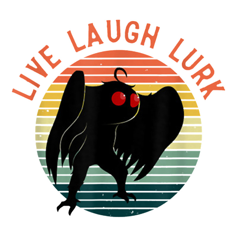 Mothman Live Laugh Lurk Zipper Hoodie by linhVisuals | Teevron