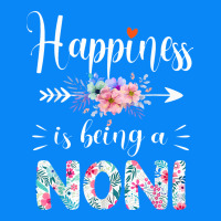 Happiness Is Being A Noni Ever Women Floral Decor Zipper Hoodie | Teevron