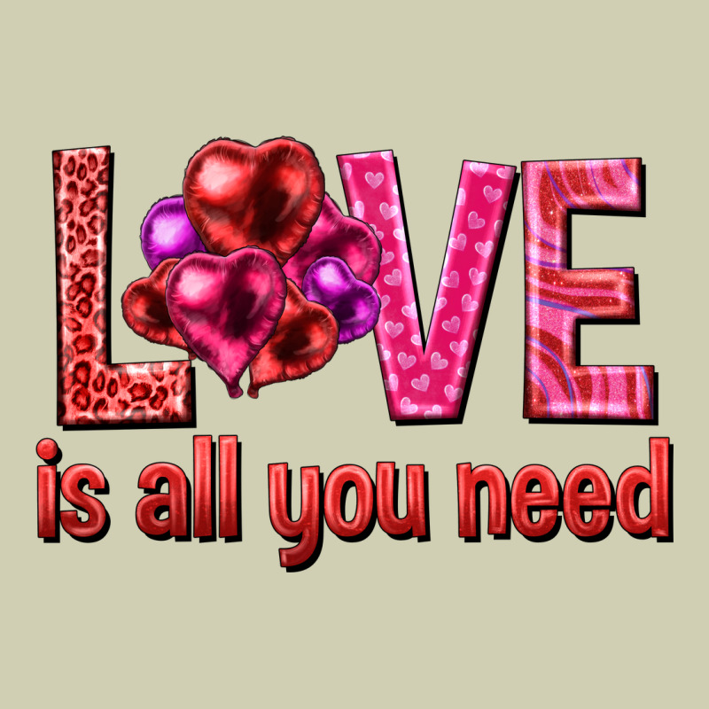 Love Is All You Need Valentine's Day Heavy Core Tee by HowdyJamesFarm | Teevron