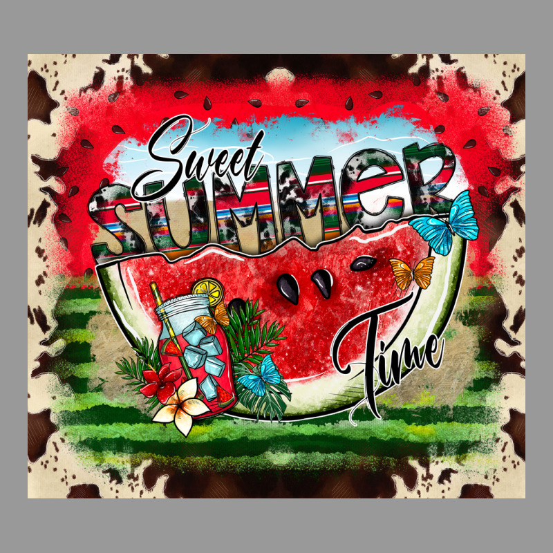 Sweet Summer Time Vintage Hoodie by CowhideDigitalArt | Teevron