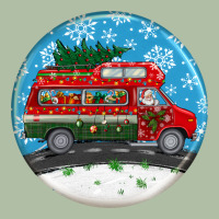 Santa Claus With Retro Van  Christmas Ornament Urban Heavy Tee | Teevron