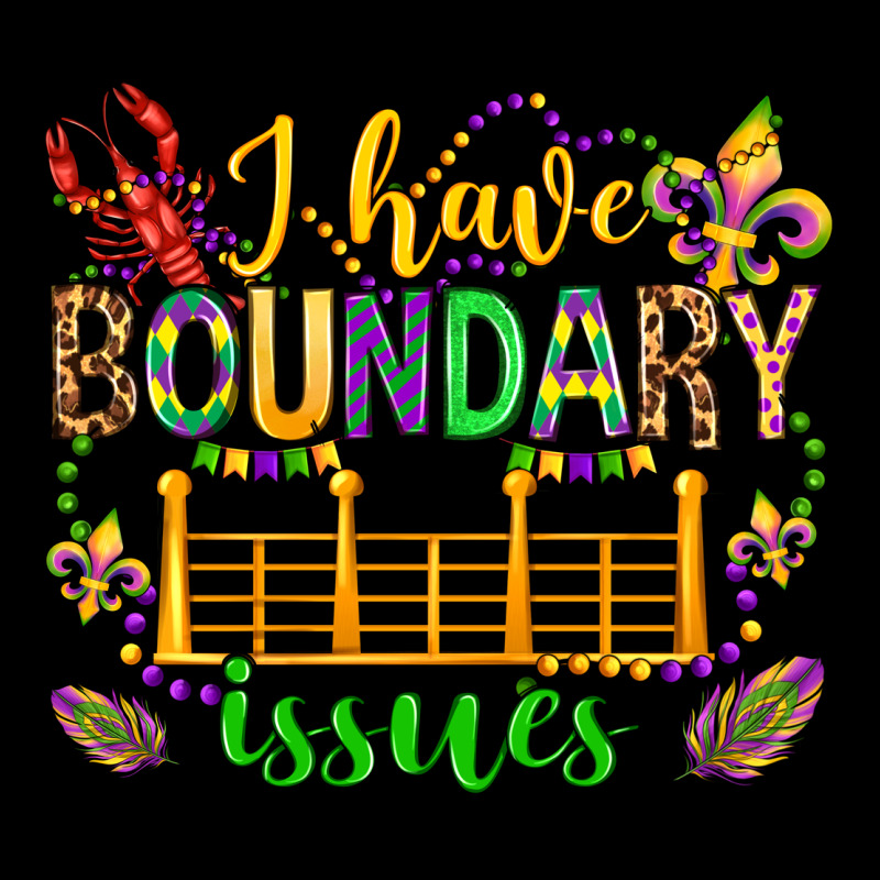 ı Have Boundary Issues Mardi Gras Olivia Premium Tee by OliviaCreatesArt | Teevron