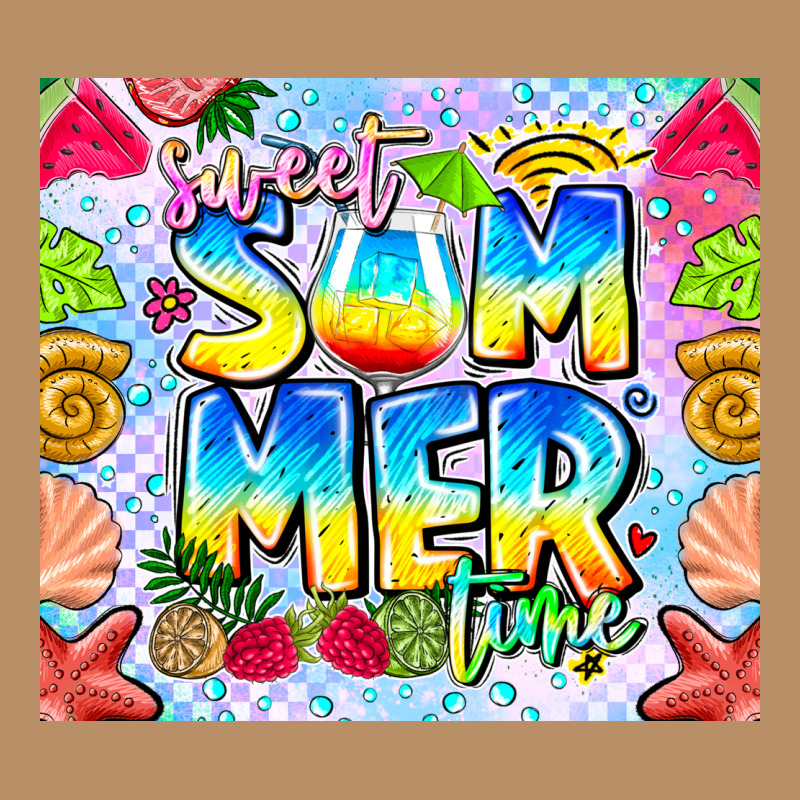 Sweet Summer Time Vintage Hoodie by CowhideDigitalArt | Teevron
