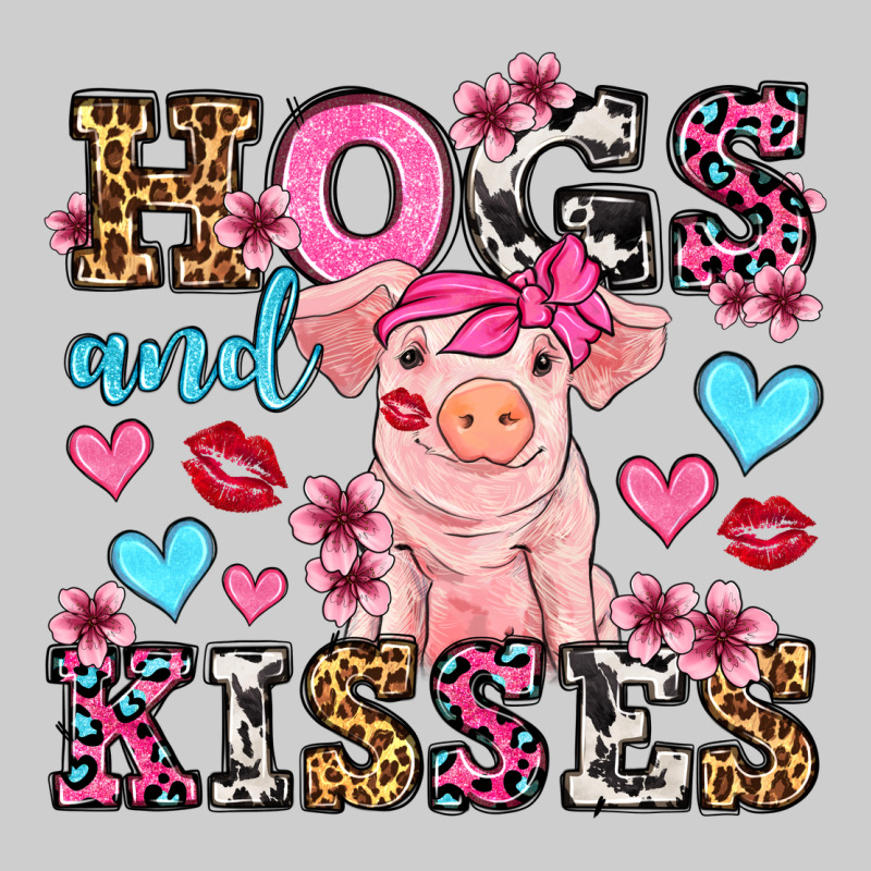 Hogs And Kisses Pig  Olivia Premium Tee by OliviaCreatesArt | Teevron