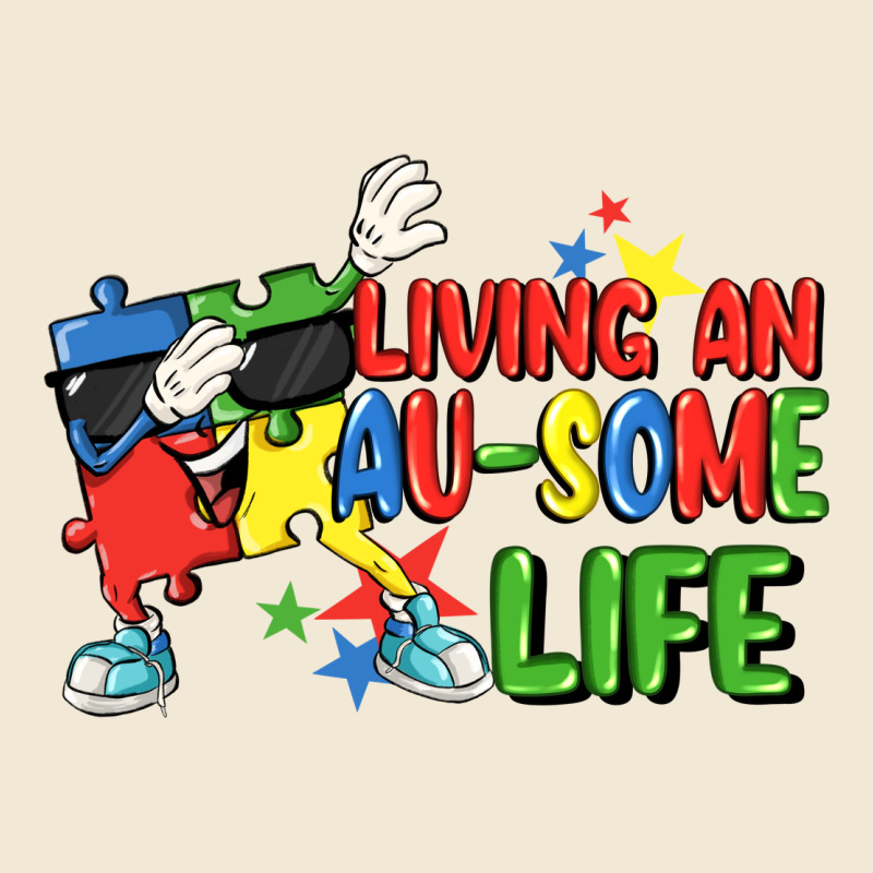 Living An Au-some Life Autism Awareness Day Ladies Tee by FaDigitalArtStudio | Teevron