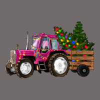 Pink Christmas Farm Tractor Urban Hoodie | Teevron