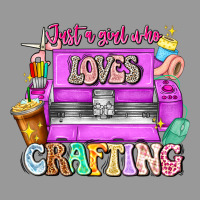 Just A Girl Who Loves Crafting Vintage Hoodie | Teevron