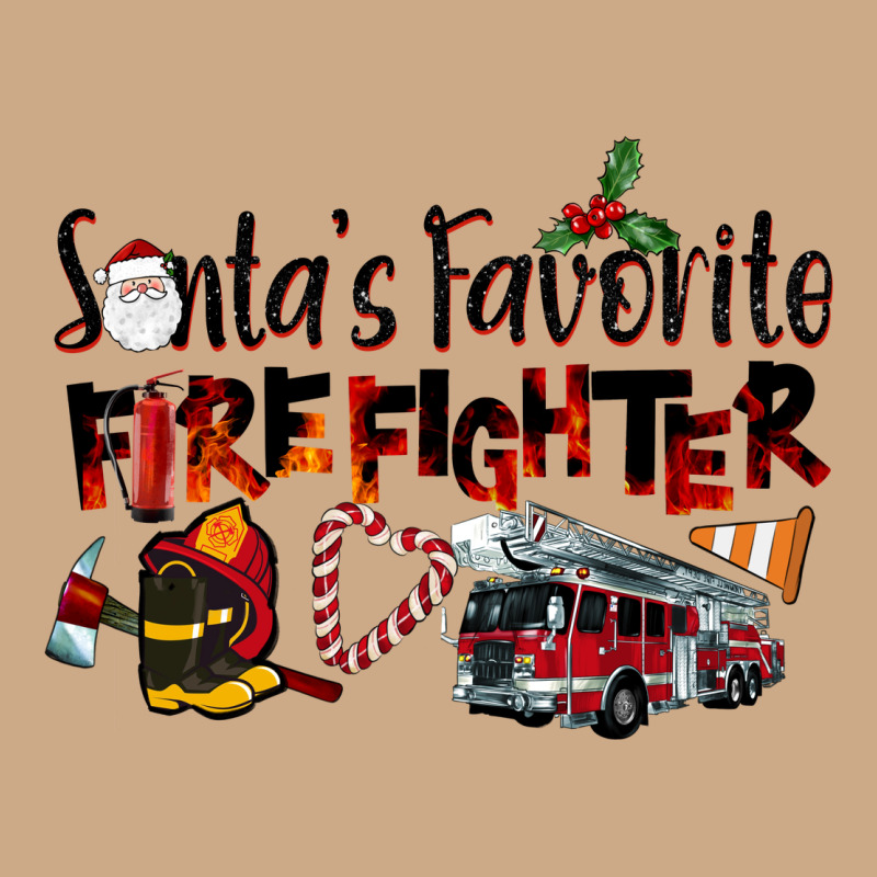 Santa's Favorite Firefighter Vintage Hoodie by LillyAllenDesigns | Teevron