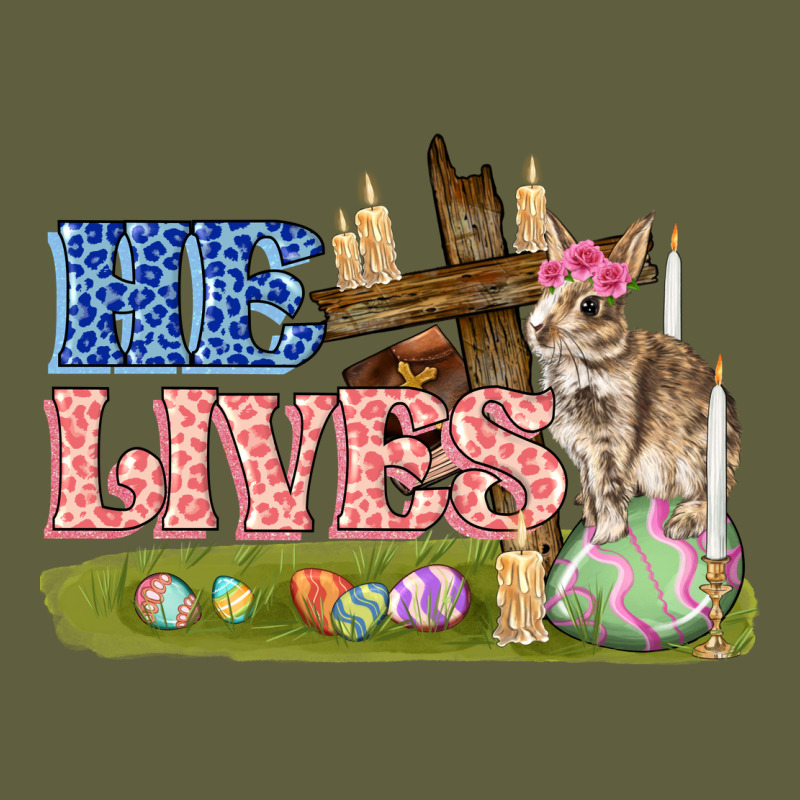 He Lives Easter Vintage Tee by FaDigitalArtStudio | Teevron