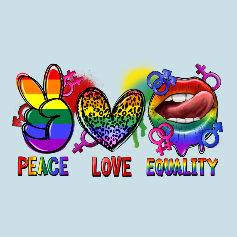 Peace Love Equality Ladies Tee by FaDigitalArtStudio | Teevron