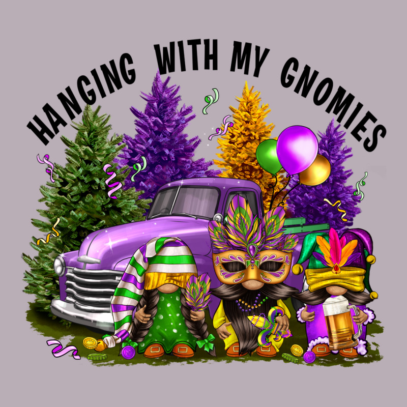 Mardi Gras Hanging With My Gnomies Vintage Tee by FaDigitalArtStudio | Teevron
