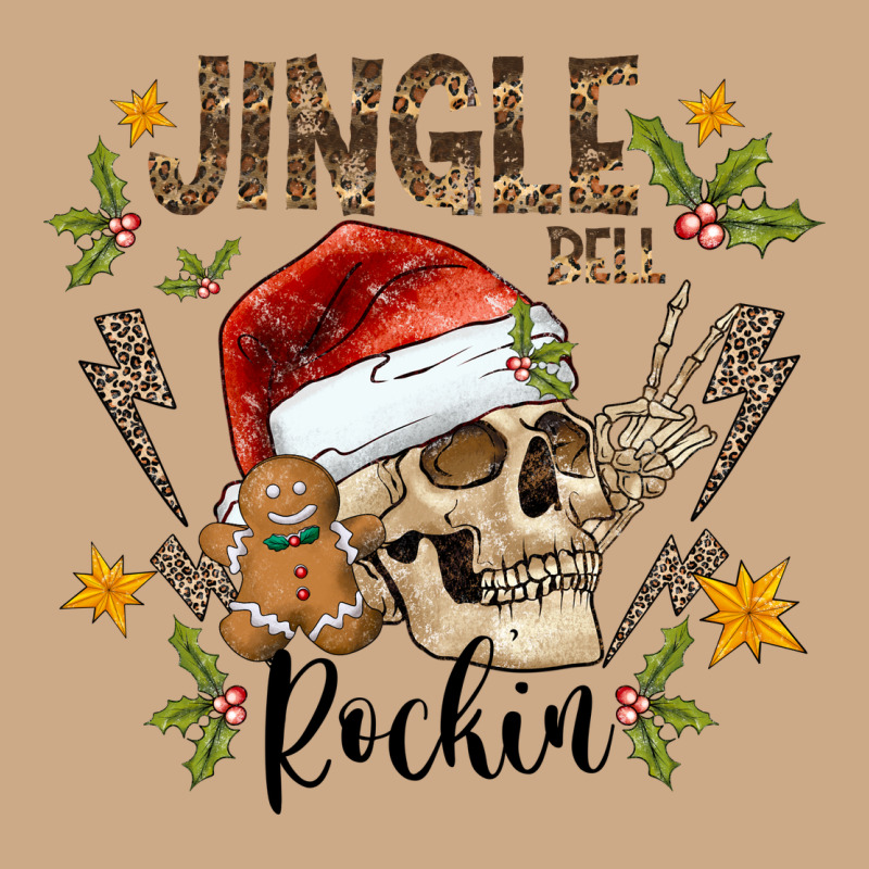 Jingle Bell Rock Black Vintage Hoodie by CowhideDigitalArt | Teevron