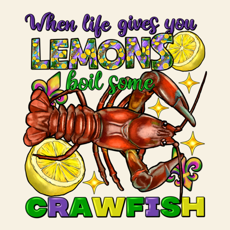 When Life Gives You Lemons Boil Some Crawfish Mardi Gras Vintage Tee by FaDigitalArtStudio | Teevron