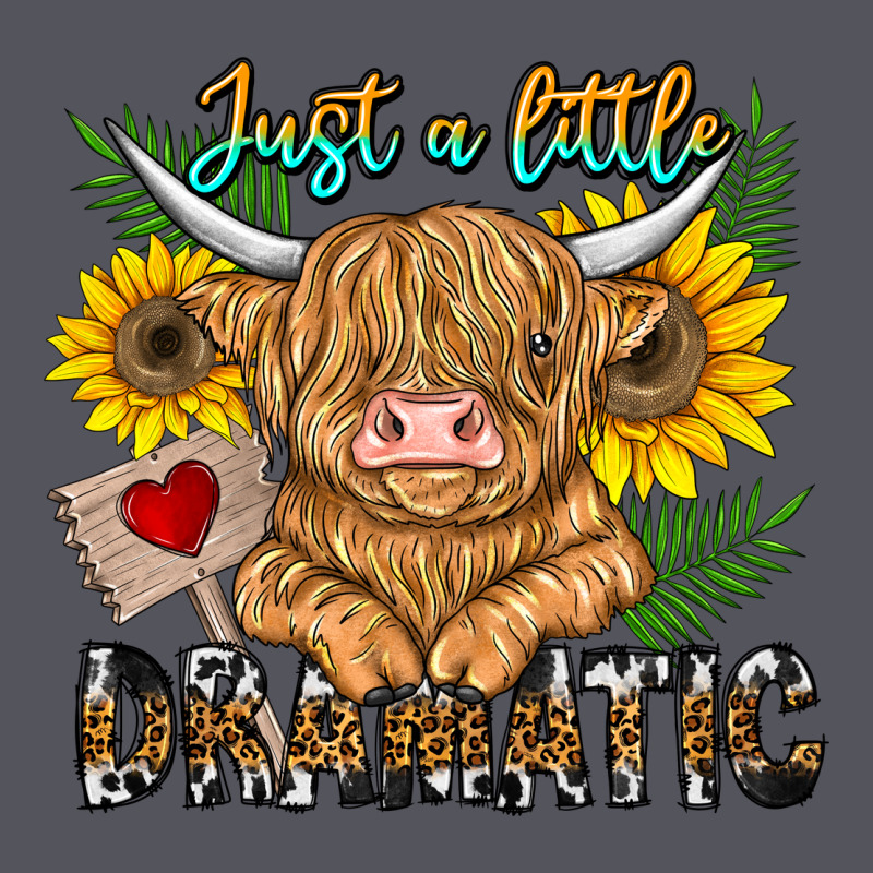 Just A Little Dramatic Vintage Hoodie by CowhideDigitalArt | Teevron