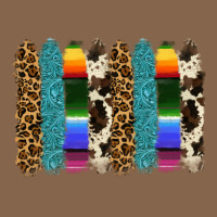 Serape Leopard Tooled Leather Cowhide Background Premium Tee | Teevron
