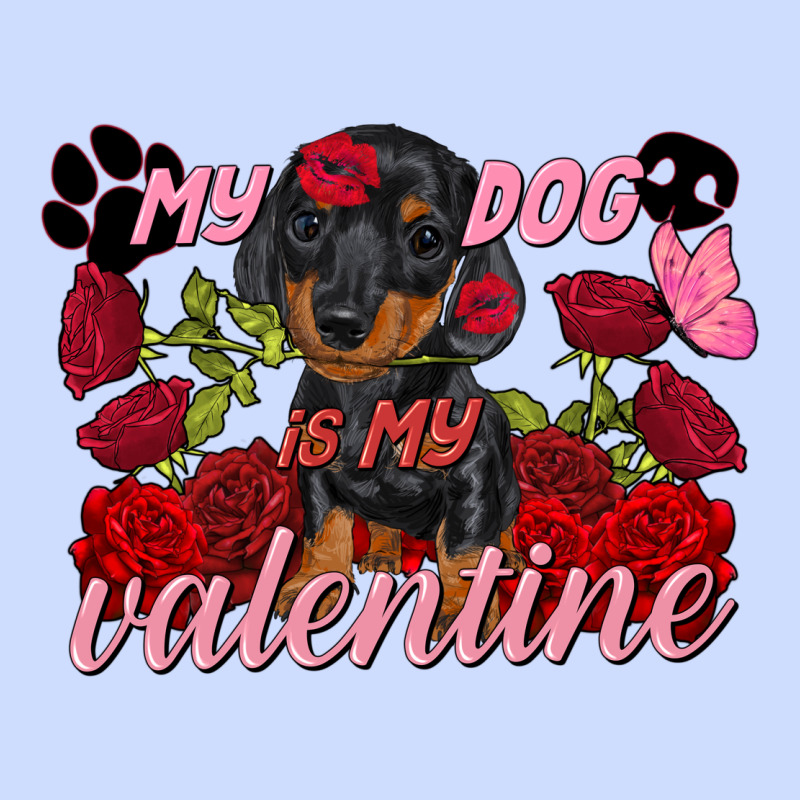 My Dog Is My Valentine Valentine's Day Urban Heavy Tee by FaDigitalArtStudio | Teevron