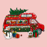 Christmas Santa Claus With Retro Van Urban Heavy Tee | Teevron