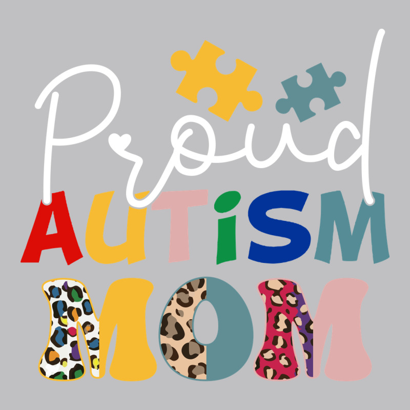 Proud Autism Mom Leopard Pattern Design Autism Awa Long Sleeve Tee by CowhideDigitalArt | Teevron