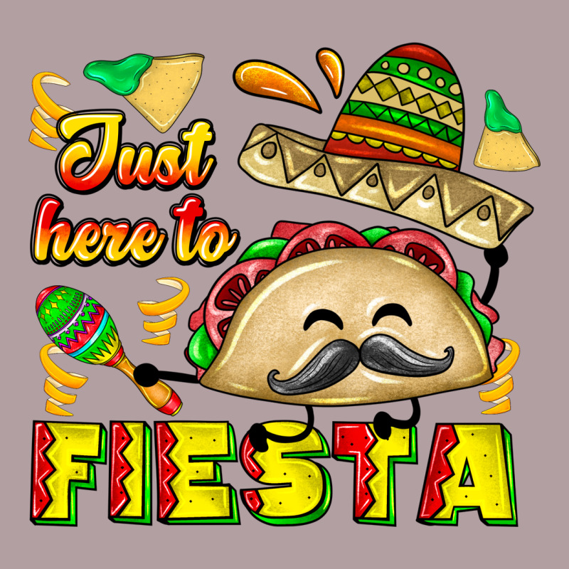 Just Here To Fiesta Vintage Hoodie by CowhideDigitalArt | Teevron