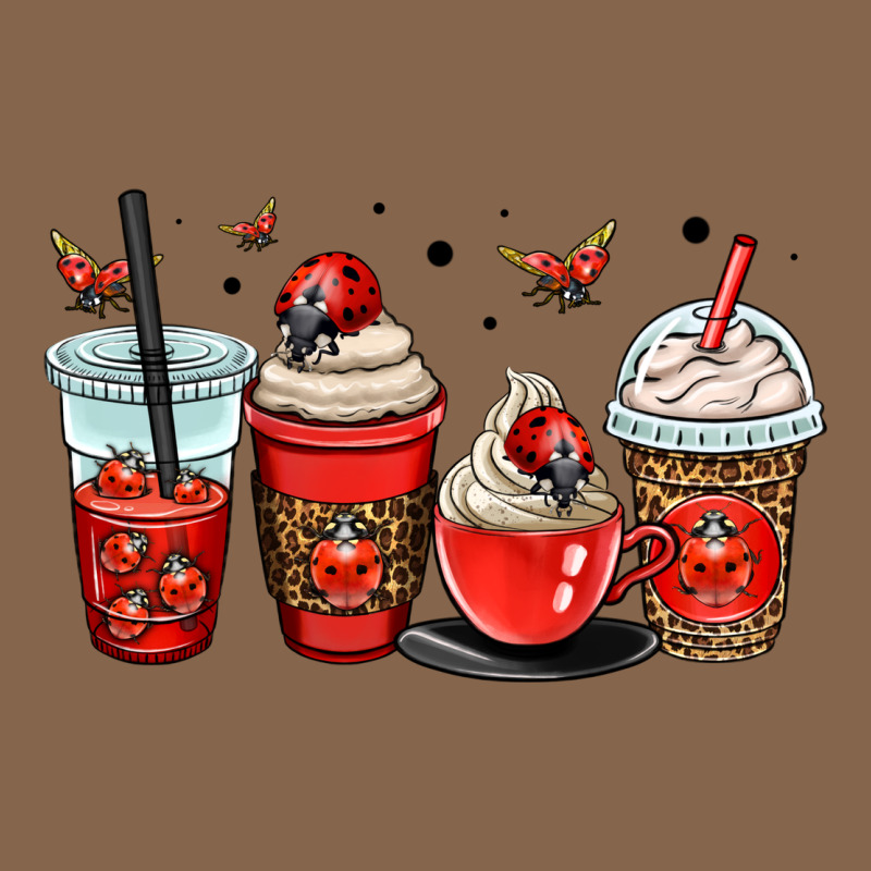 Ladybug Coffee Cups Premium Tee by OliviaCreatesArt | Teevron