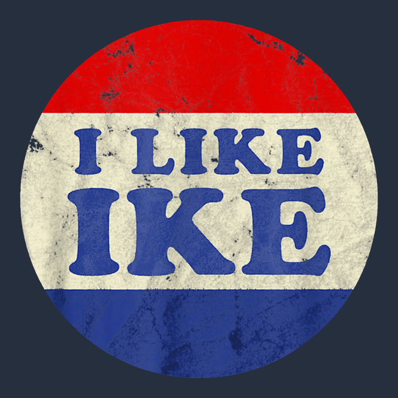 I Like Ike Political Button Vintage Distressed Zipper Hoodie by baoMotion | Teevron