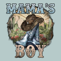 Mama's Boy Western Cowboy Boots Cactus Heavy Core Tee | Teevron