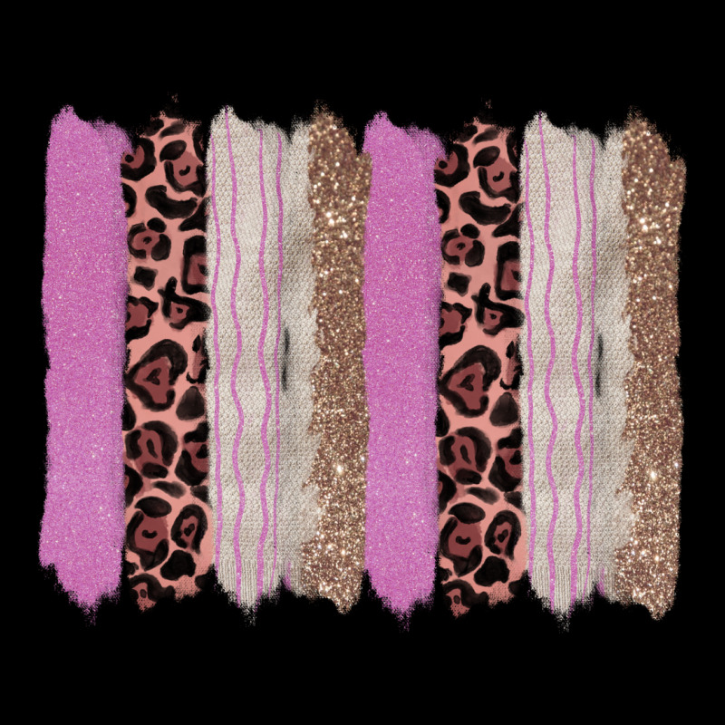 Pink Glitter Leopard Brushstroke Background Premium Tee by RanaPortraitStore | Teevron