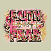 Faith Over Fear Breast Cancer 12 Inches 300 Dpi Heavy Core Tee | Teevron