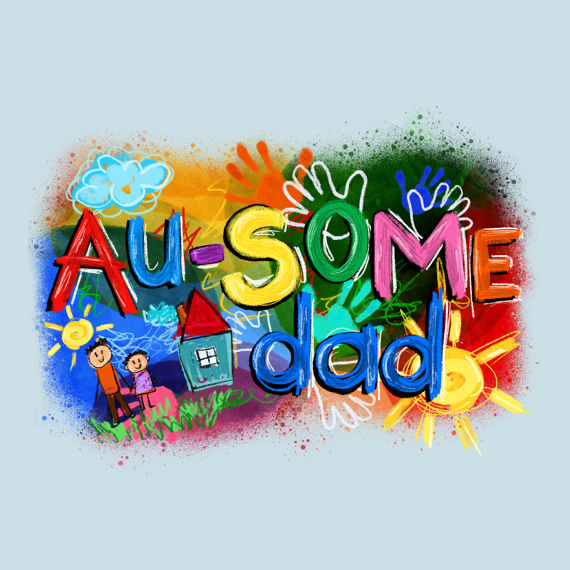 Au-some Dad Autism Ladies Tee by FaDigitalArtStudio | Teevron