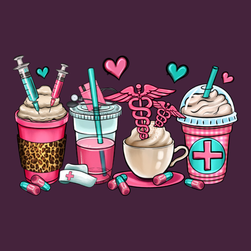 Nurse Coffee Cups Premium Tee by OliviaCreatesArt | Teevron