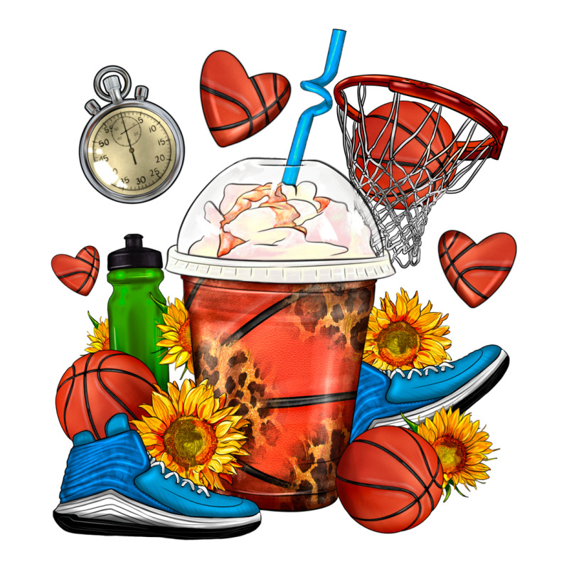 Basketball Frappe Coffee Ladies Tee by FaDigitalArtStudio | Teevron