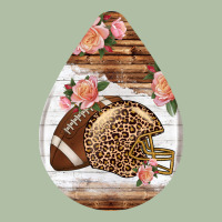 American Football And Western Roses Teardrop Urban Heavy Tee | Teevron