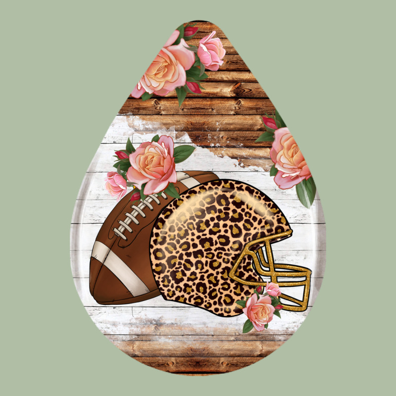 American Football And Western Roses Teardrop Urban Heavy Tee by BundleAndBundleShop | Teevron