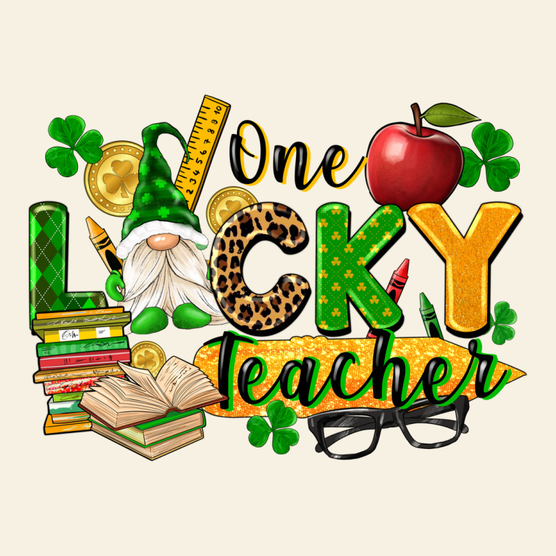 One Lucky Teacher Vintage Tee by FaDigitalArtStudio | Teevron
