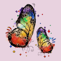 Rainbow Butterfly Pride Ladies Tee | Teevron