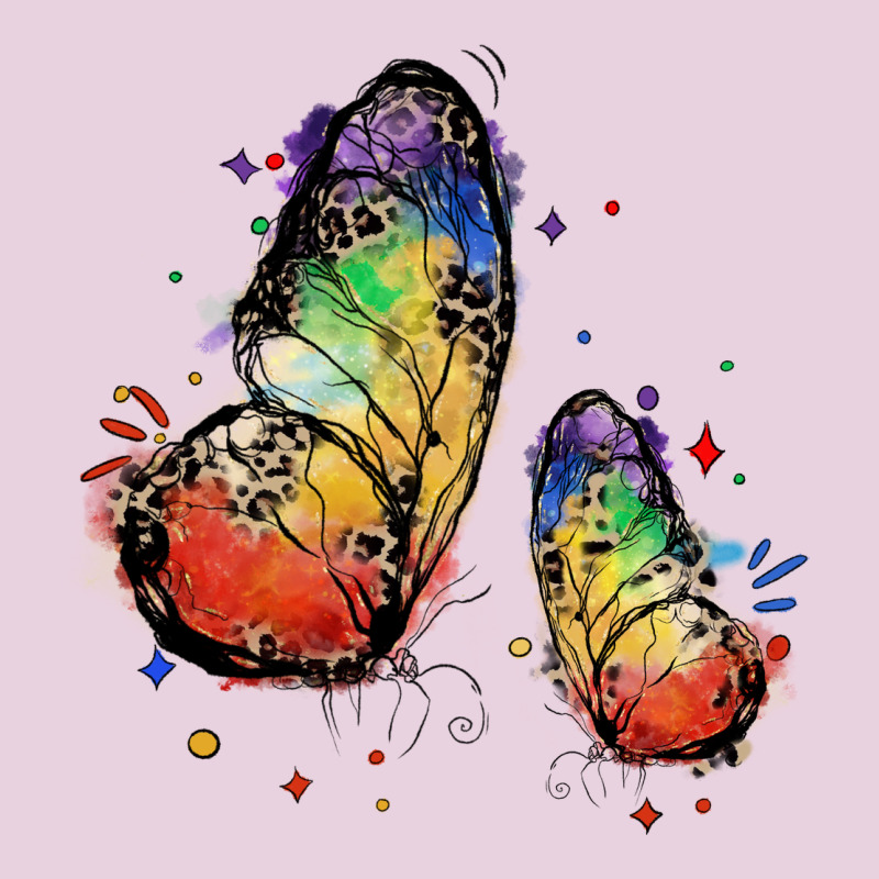 Rainbow Butterfly Pride Ladies Tee by FaDigitalArtStudio | Teevron