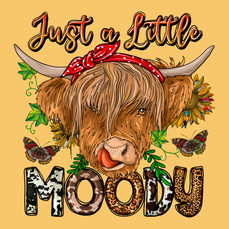 Just A Little Moody Vintage Hoodie by CowhideDigitalArt | Teevron