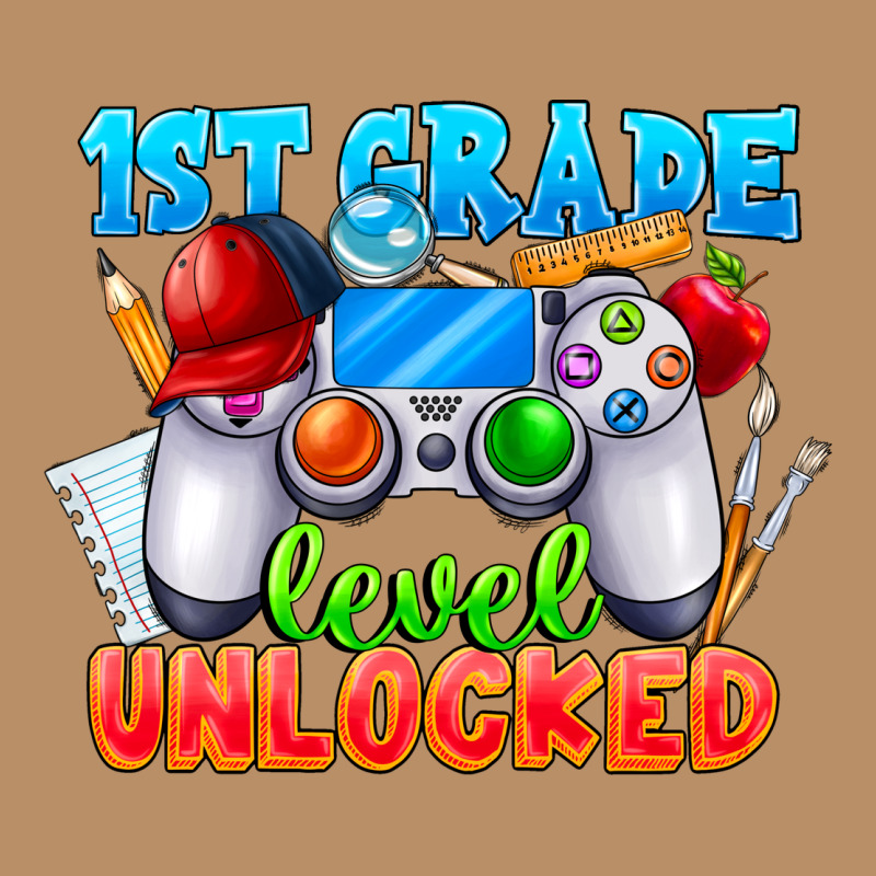 1st Grade Level Unlocked Vintage Hoodie by CowhideDigitalArt | Teevron