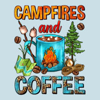 Campfires And Coffee Camping Coffee Ladies Tee | Teevron