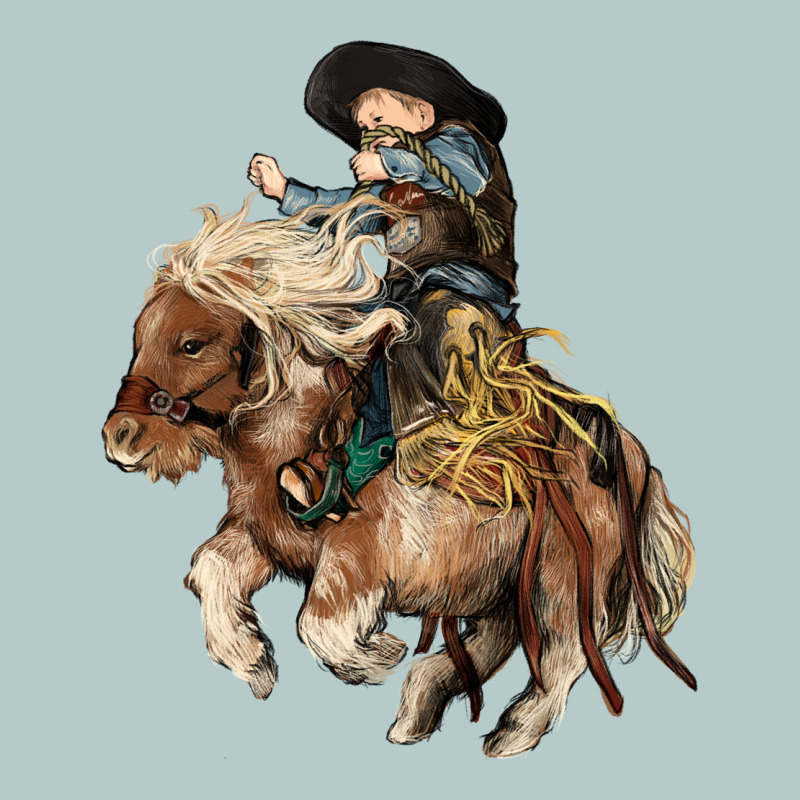 Midilli Little Cowboy Kid Rodeo Heavy Core Tee by HowdyJamesFarm | Teevron