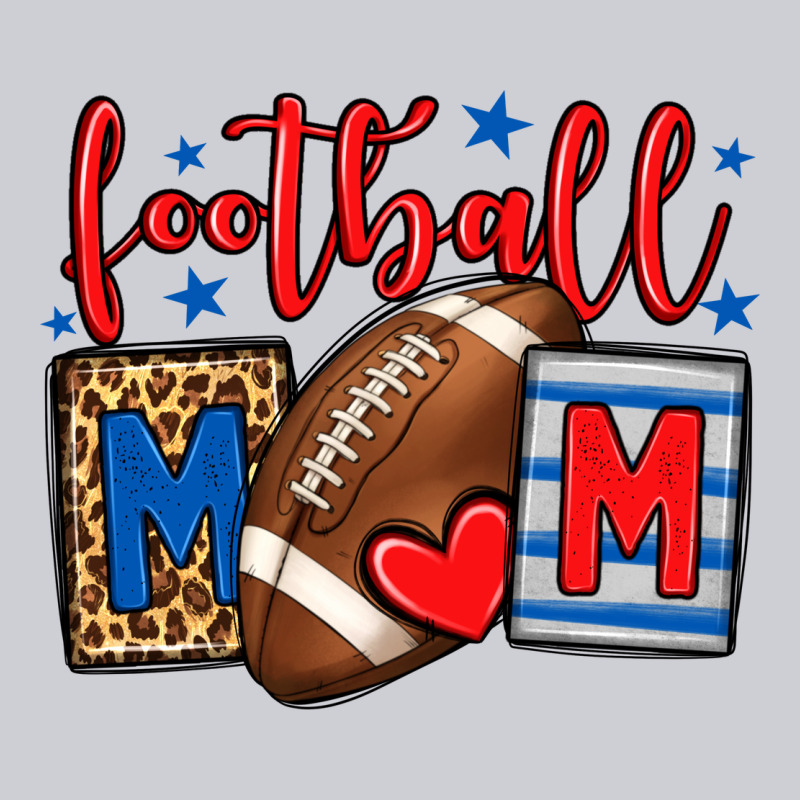 Football Mom Red And Blue Team Color Mother's Day Classic Tee by HowdyJamesFarm | Teevron