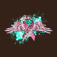 Cancer Ribbon With Angel Wings Heavy Core Tee | Teevron
