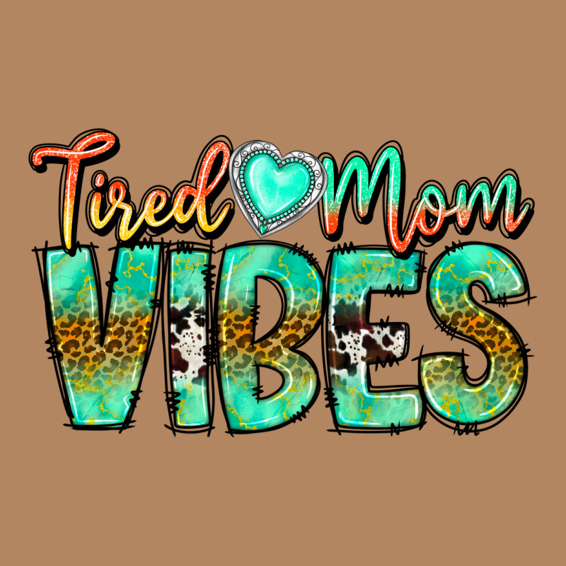 Tired Mom Vibes Long Sleeve Tee by CowhideDigitalArt | Teevron