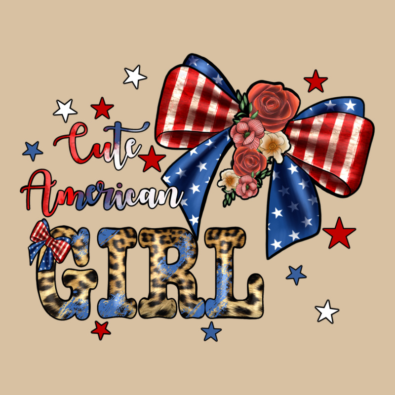 Cute American Girl Heavyweight Hoodie by JahusDesignShop | Teevron