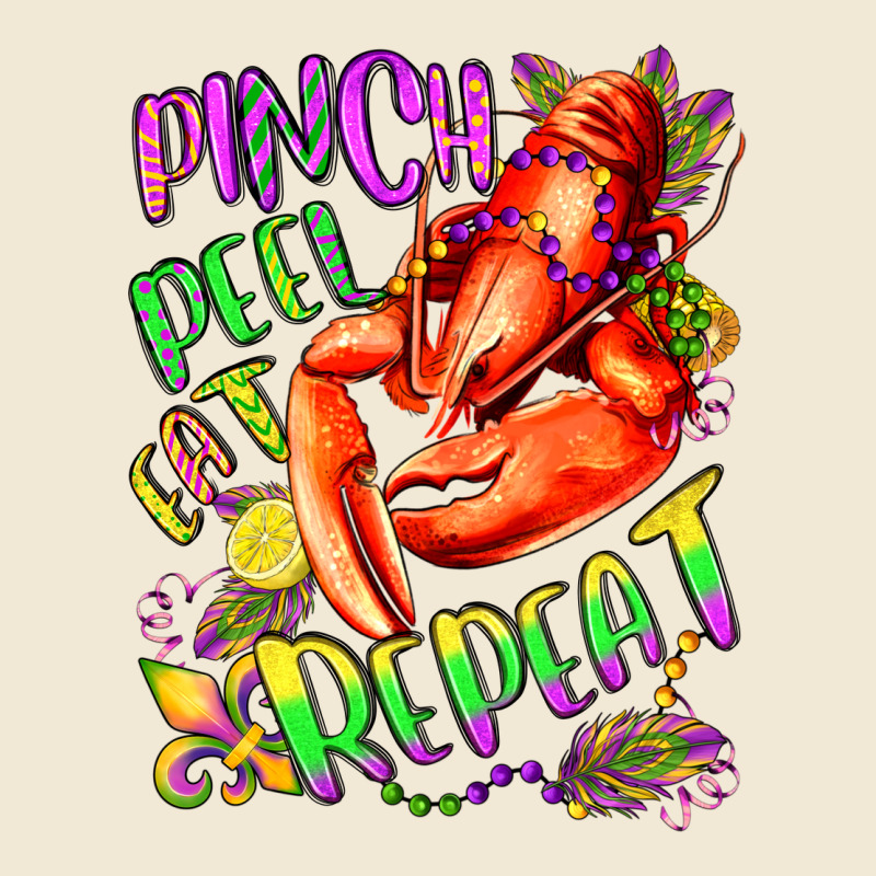Pinch Peel Eat Repeat Mardi Gras Olivia Premium Tee by OliviaCreatesArt | Teevron