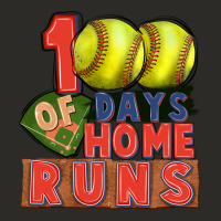 100 Days Of Home Runs Softball Heavy Core Tee | Teevron