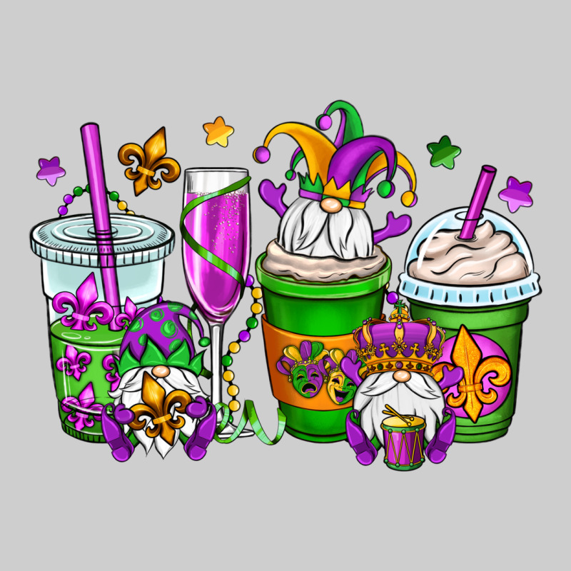 Mardi Gras Gnomes Coffee Cups Premium Tee by OliviaCreatesArt | Teevron
